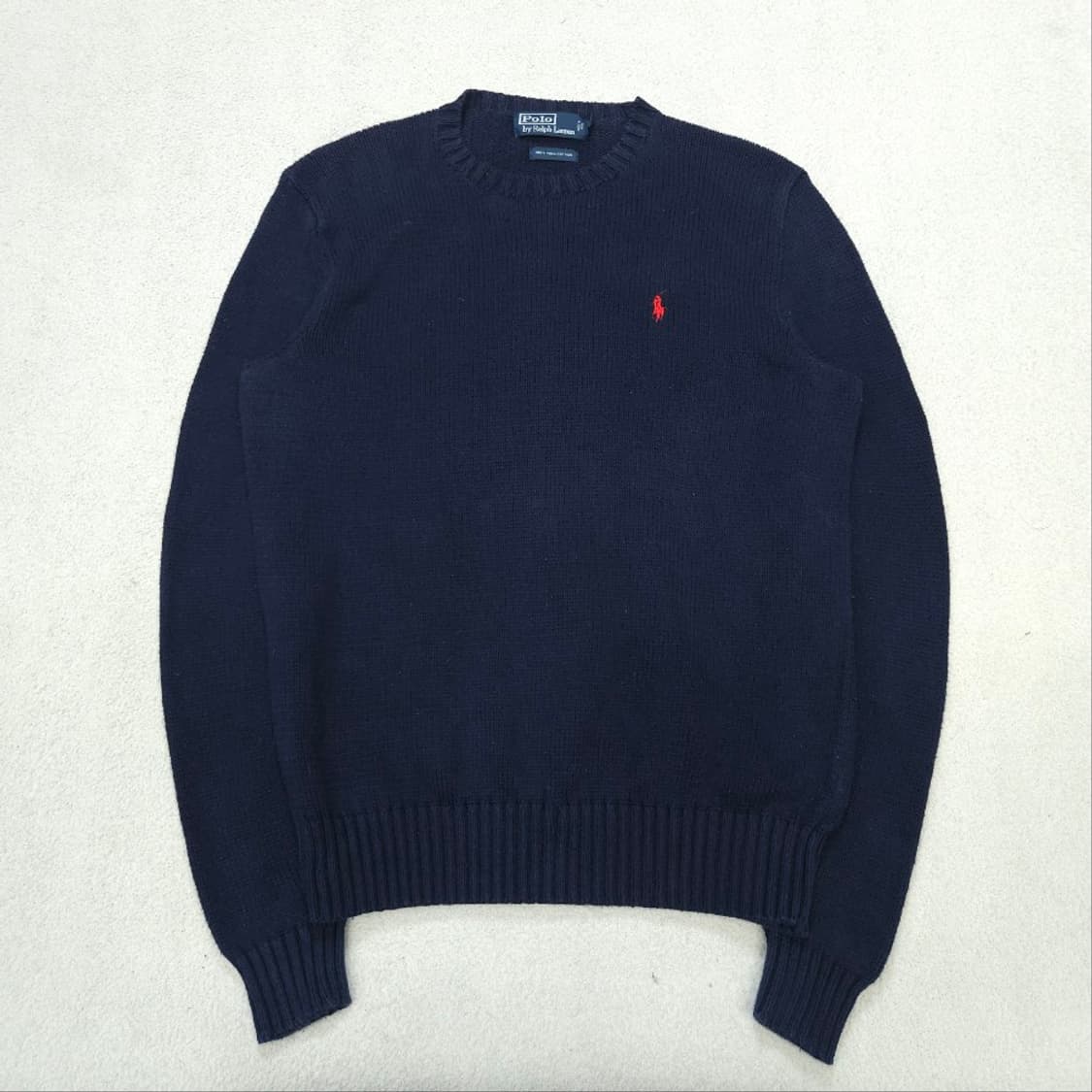 폴로 랄프 로렌 피마 코튼 니트 S 네이비 상품이미지1