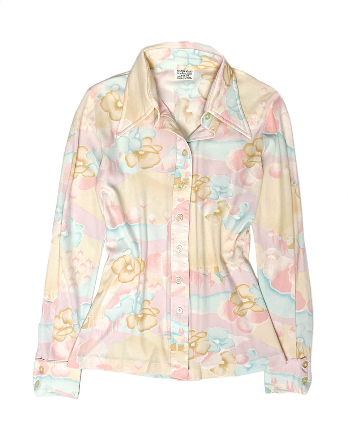 vintage  파스텔 스판 셔츠  상품이미지1