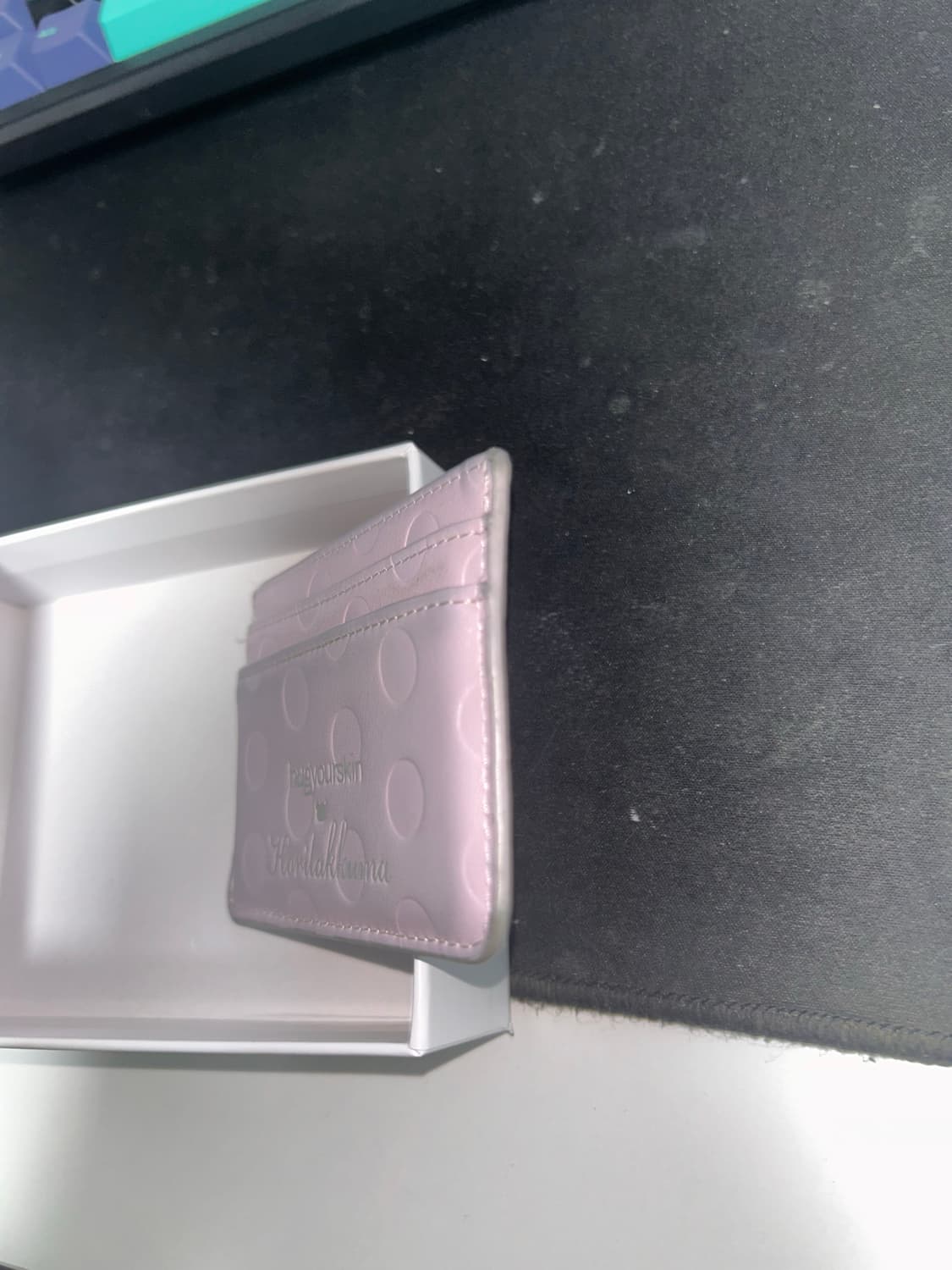 허그유어스킨 코리락쿠마 콜라보 카드지갑 핑크 상품이미지4