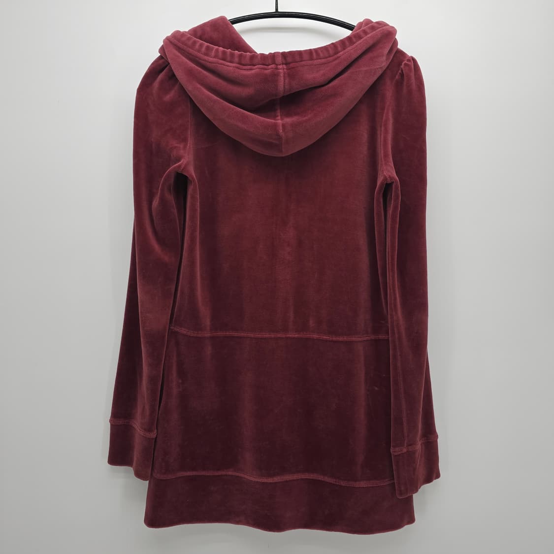 쥬시 꾸뛰르 벨벳 후드 집업 버건디 상품이미지6