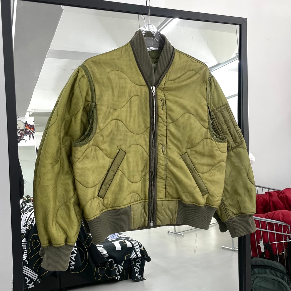 R13 알써틴 23FW M65 퀼팅 라이너 봄버 자켓 상품이미지1