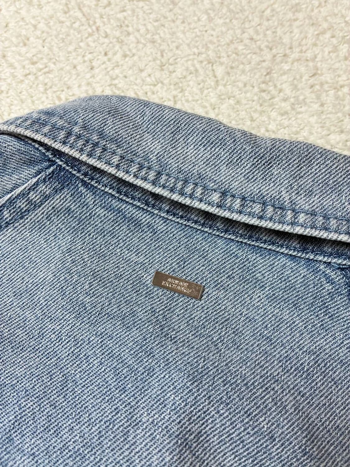 아르마니 익스체인지 커프스 디테일 데님 셔츠 PN6847 상품이미지7