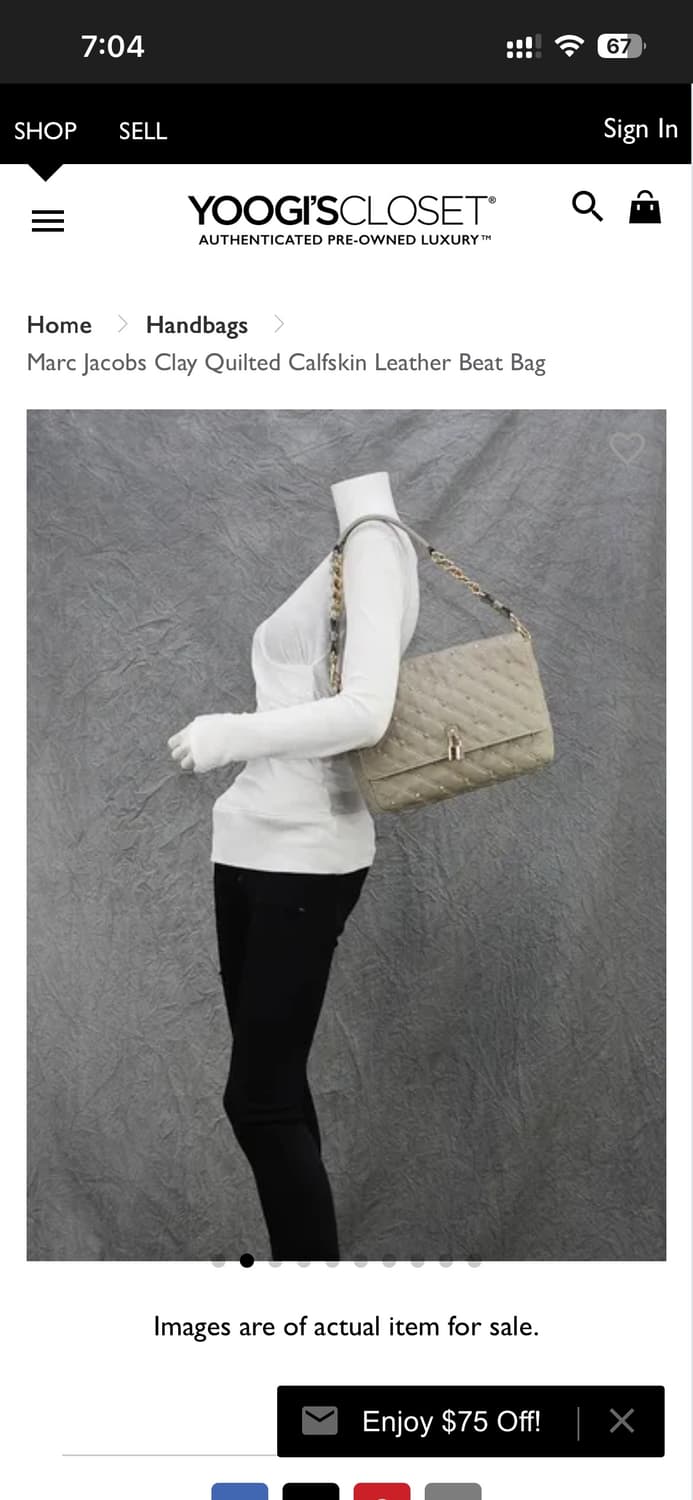 마크제이콥스 퀼팅 스터드 체인 숄더백 상품이미지6