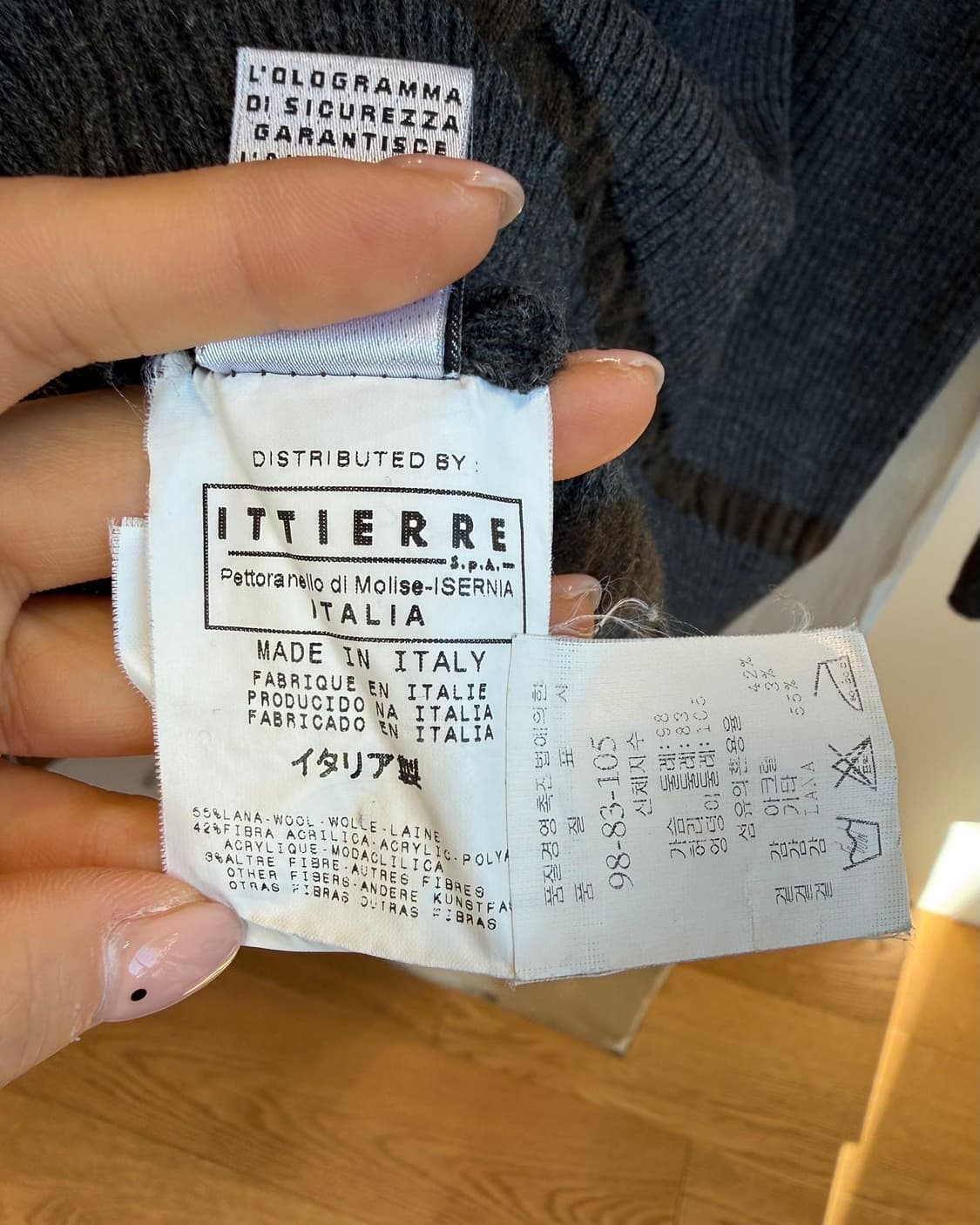 돌체앤가바나 차콜 아크릴울 터틀넥 니트 상품이미지9