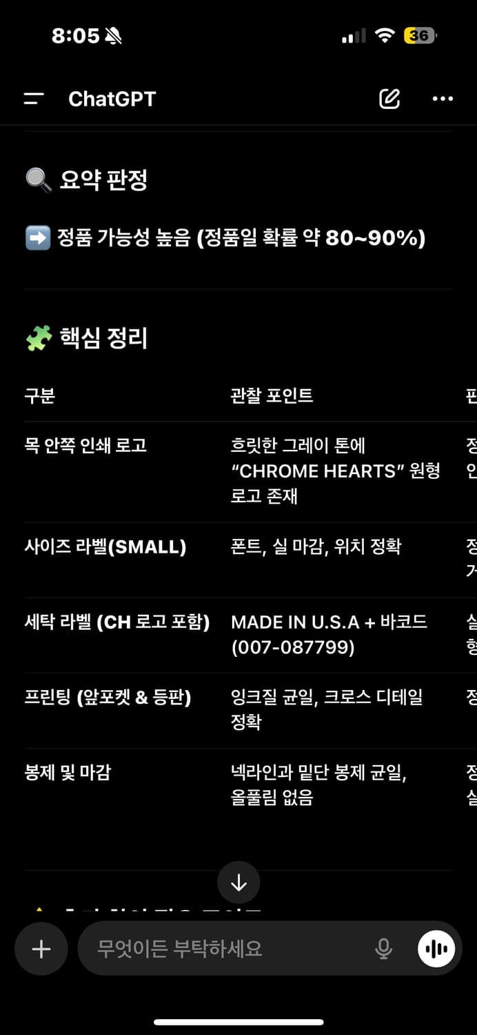 크롬하츠 반팔티 s 정품 상품이미지8