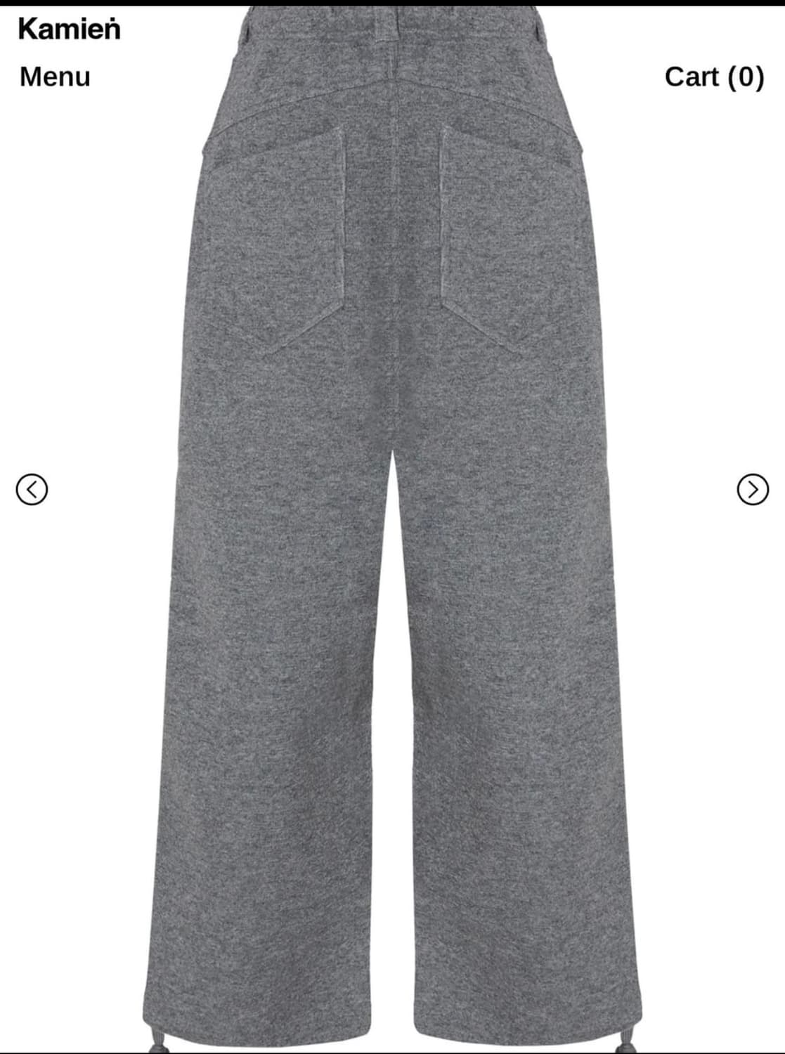 카미엔 코지 울 팬츠 그레이 상품이미지2