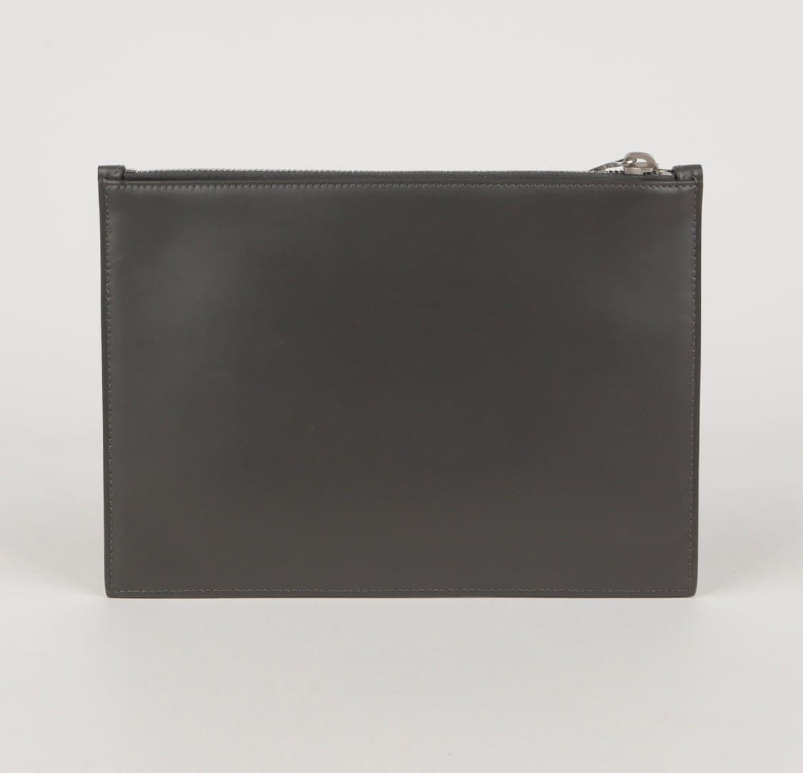 생로랑 클러치 635098 다크 그레이 레더 도큐먼트 상품이미지2