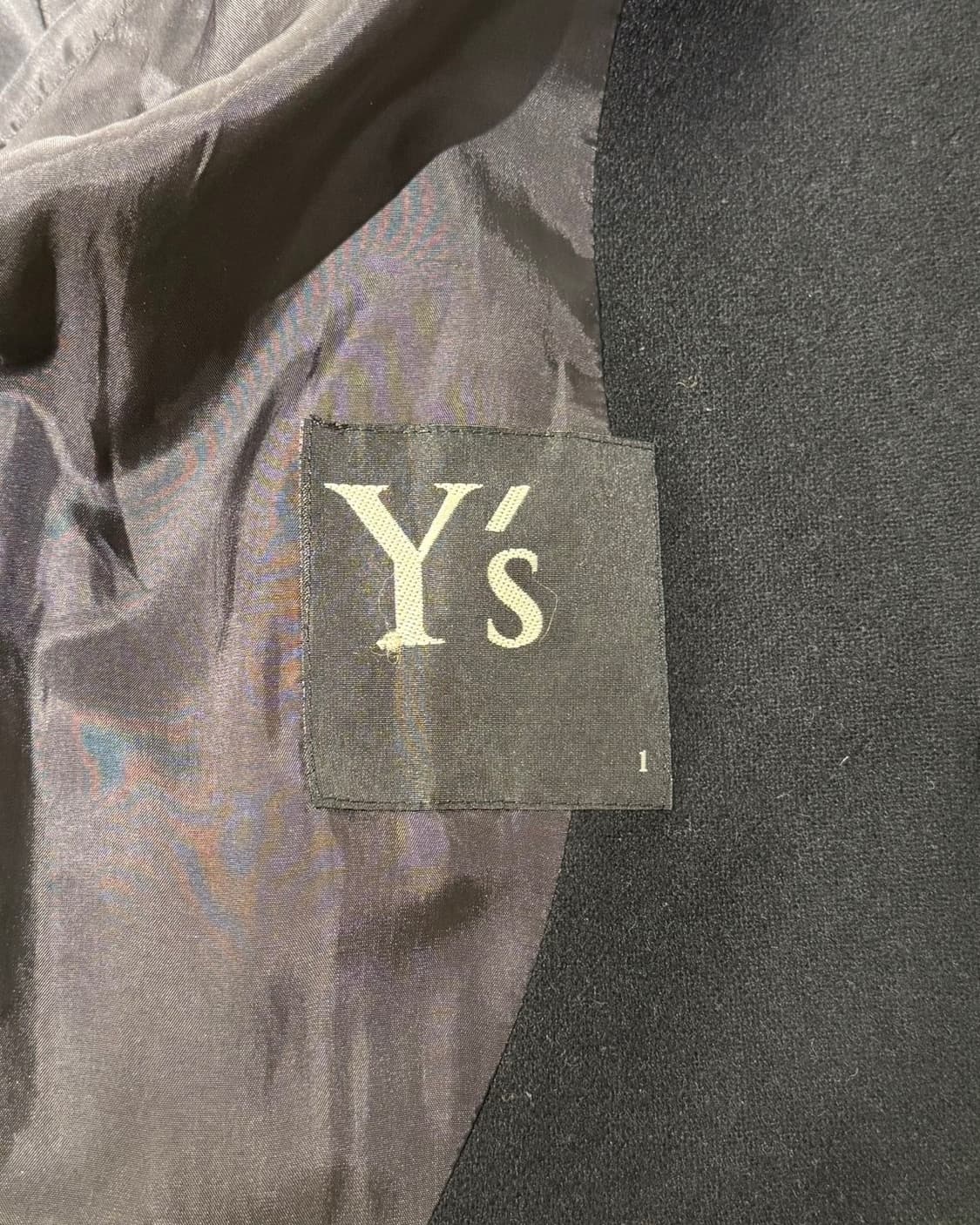 y's 블랙 18aw 컬러리스 언발란스 자켓 상품이미지8