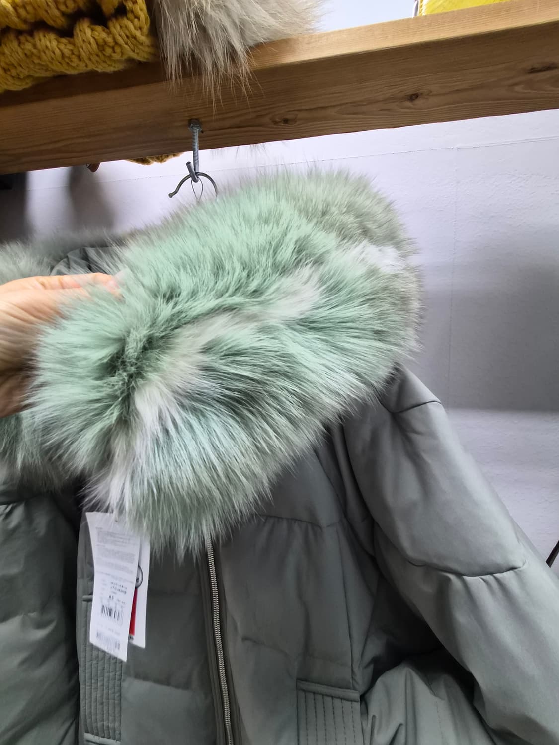 쥬시쥬디 폭스퍼후드 롱패딩 상품이미지3