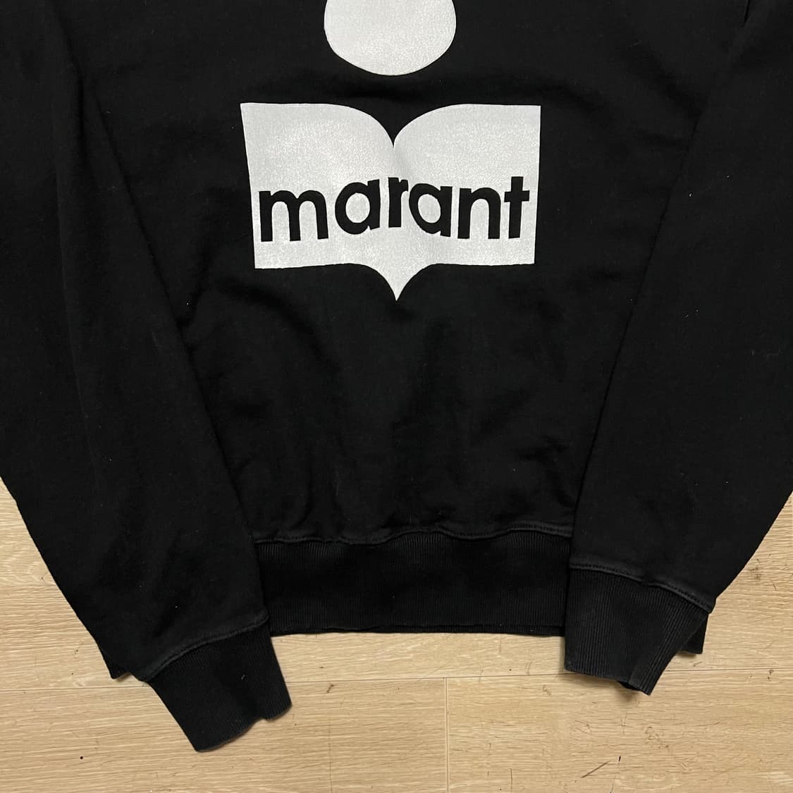 이자벨마랑 에뚜왈 빅로고 맨투맨 크루넥 티셔츠 [블랙] M/95 상품이미지3