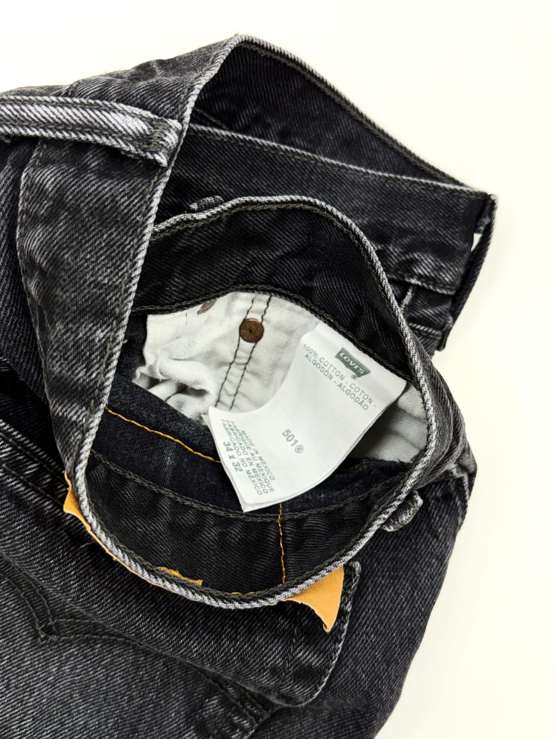 LEVI'S 501  Black Denim 리바이스 데님 흑청 바지 상품이미지5