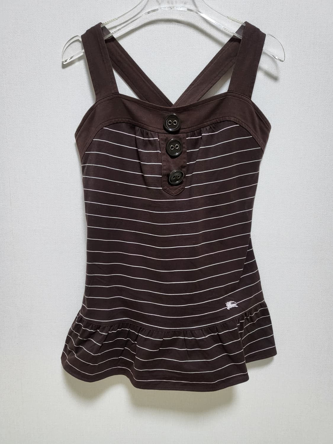 버버리 블루 라벨 스트라이프 민소매 55-66새제품 상품이미지1