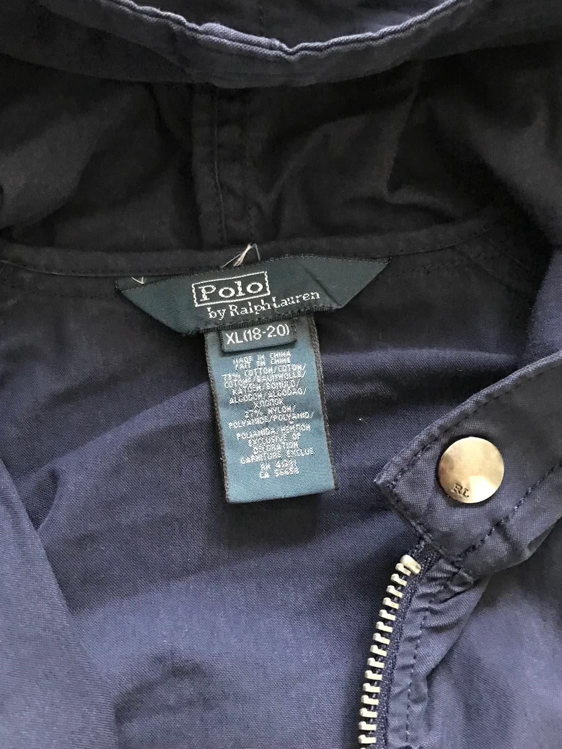 대장급 폴로 랄프로렌 빅 포니 로고 네이비 바람막이 자켓 상품이미지6