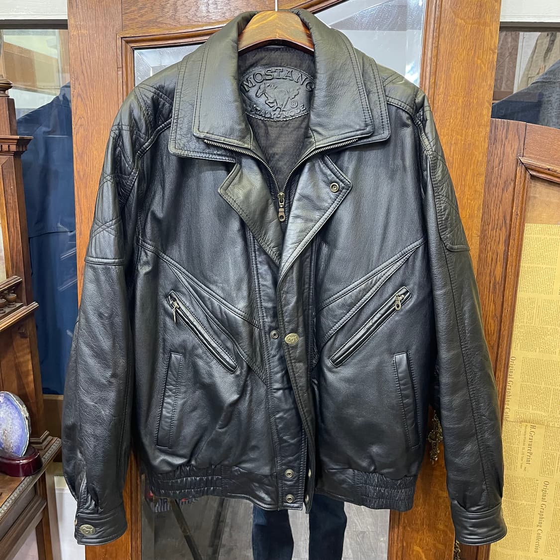 90's vintage leather jacket 상품이미지2