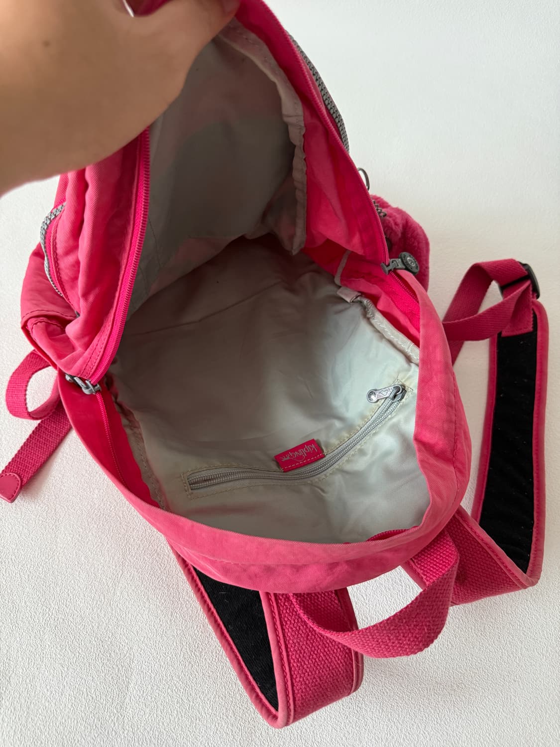 키플링(Kipling) 핑크 백팩 상품이미지7