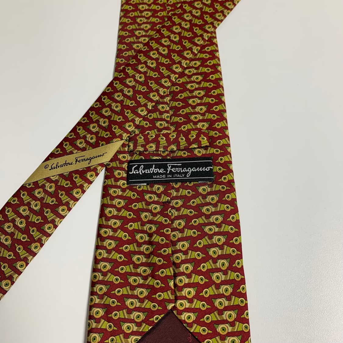 살바토레 페레가모(Ferragamo) 최상급 명품넥타이 100실크 정장룩 상품이미지5