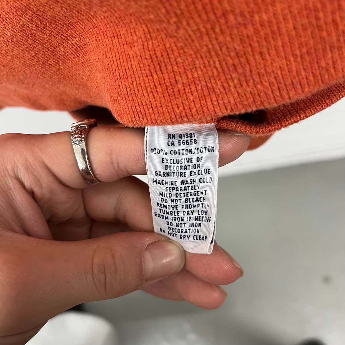 폴로 랄프로렌 숄카라 니트 오렌지 남XL 상품이미지6