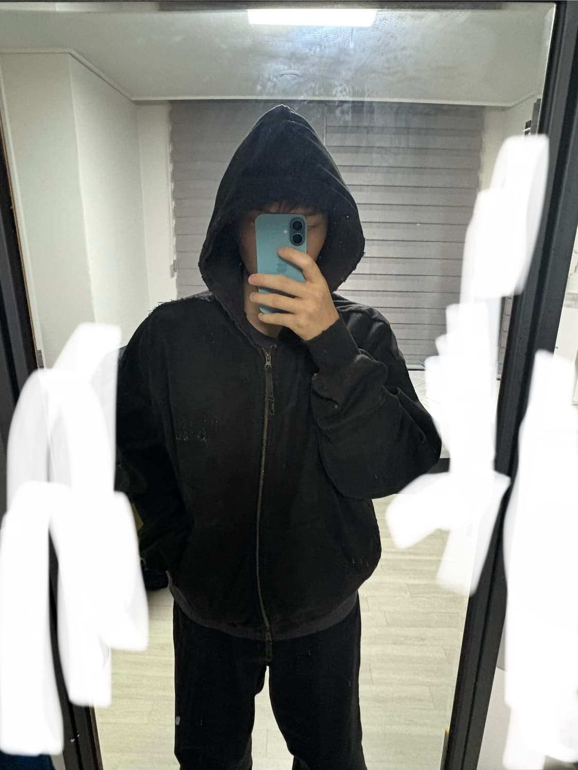 언더마이카 사운드웨이브 더티 코티드 후드집업(1사이즈) 상품이미지2