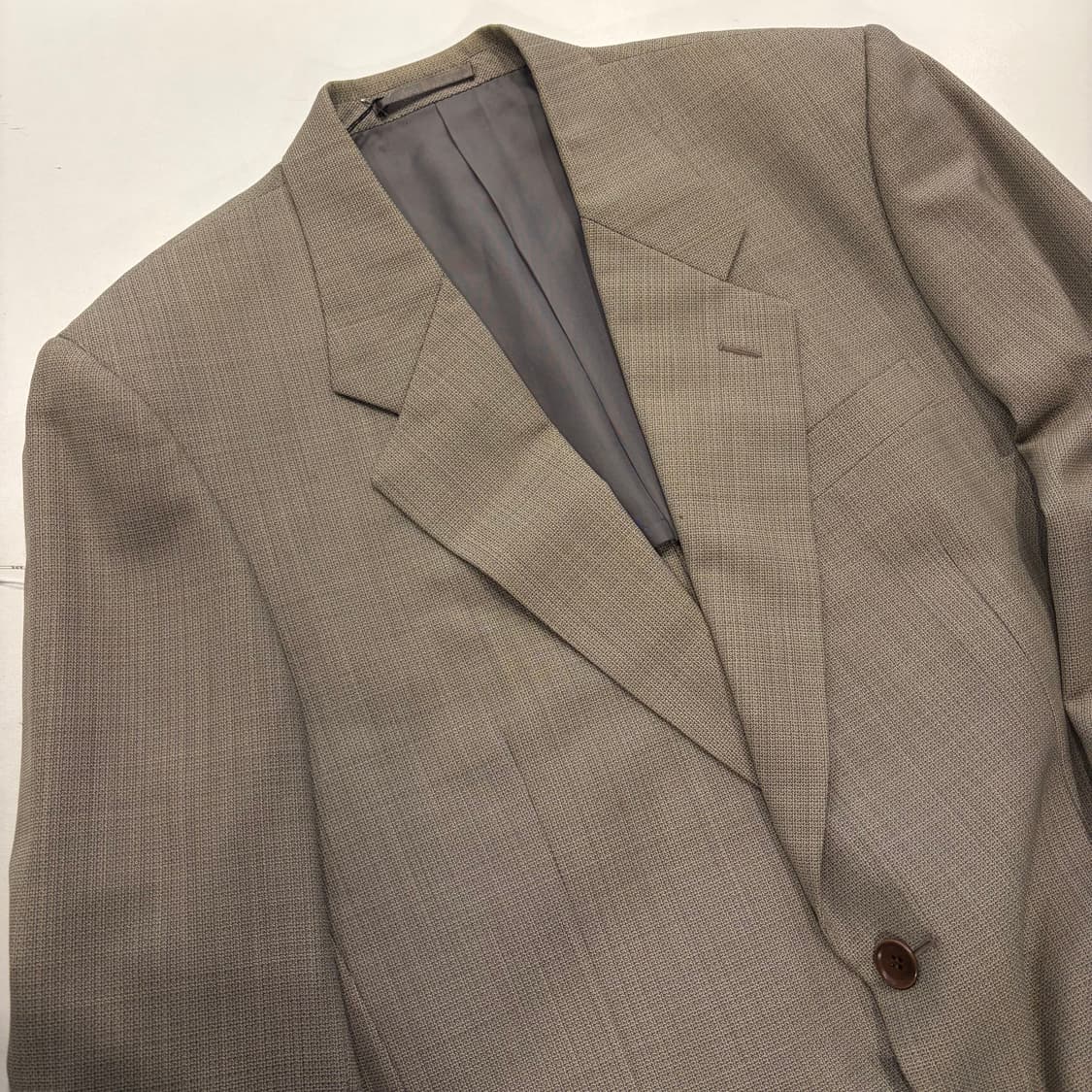 [38R] 입생로랑 뿌르 옴므 베이지 블레이저 남성 정장 자켓 D801 상품이미지3