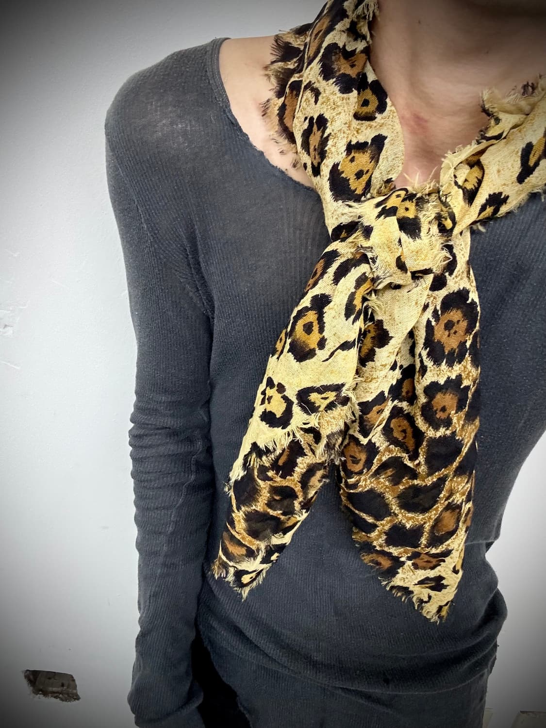 “Vintage” Leopard Pattern Scarf 상품이미지4