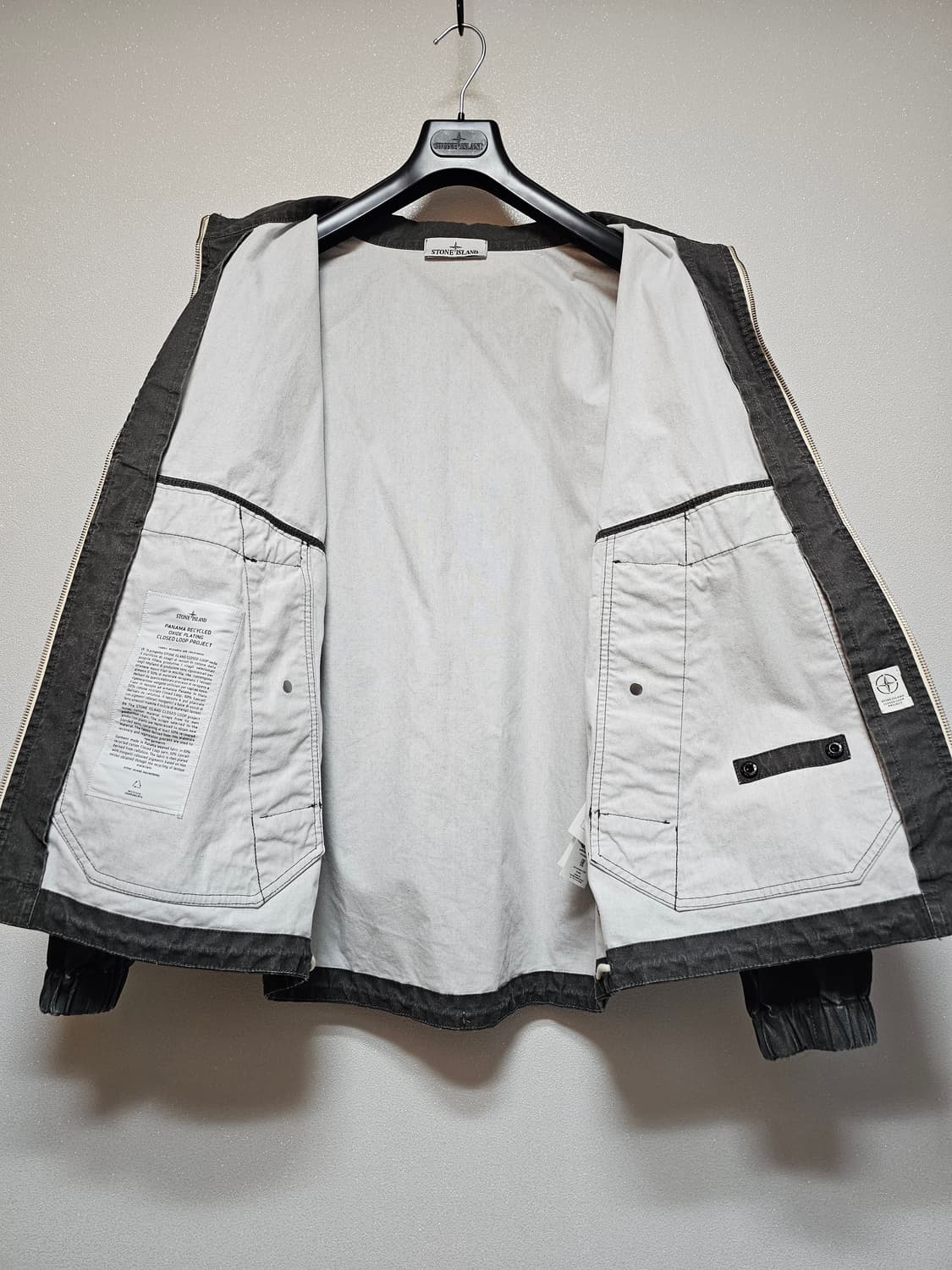 스톤아일랜드 파나마 리사이클드 옥사이드 플레이팅 자켓 상품이미지4