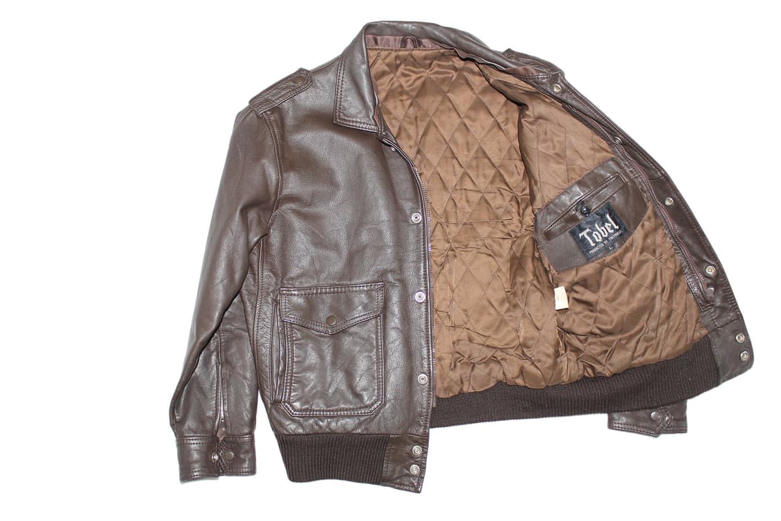 TOBEL JAPAN BY TOKYOBELT 카우레더 A-1 봄버 자켓 상품이미지6