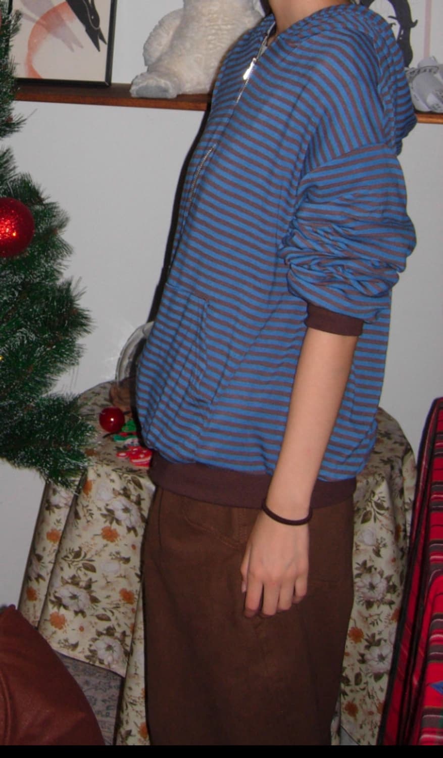 스트라이프 후드집업 상품이미지2