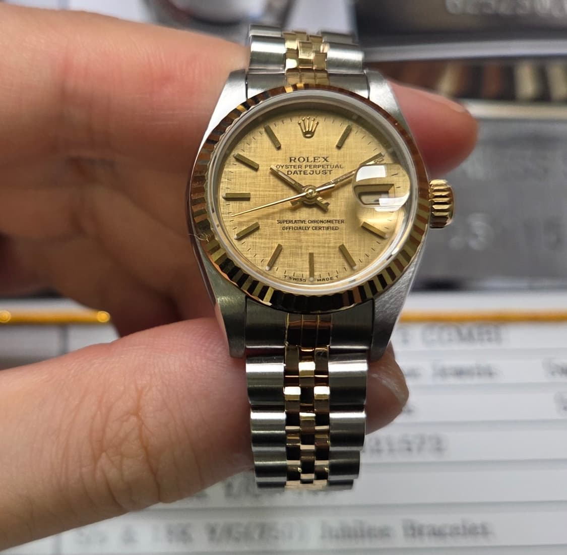 롤렉스 데이저스트 69173 18K콤비 보카시판 쥬빌리줄 여성용 (감정서 상품이미지2