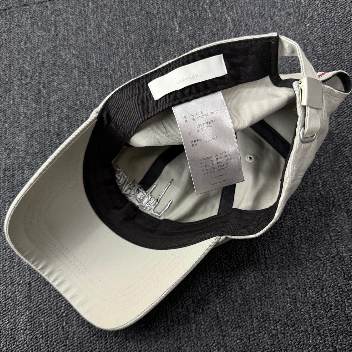 언더마이카 POC-020 베이지 볼캡  상품이미지7