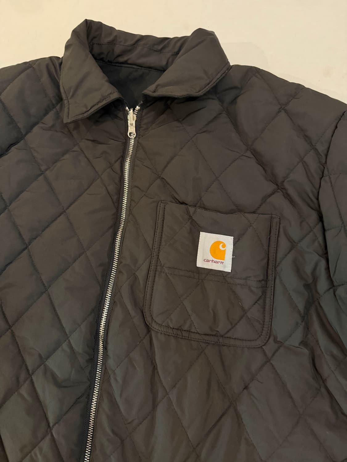 칼하트 WIP 디트로이트 마데라 리버시블 퀼팅 워크자켓 블랙 상품이미지8