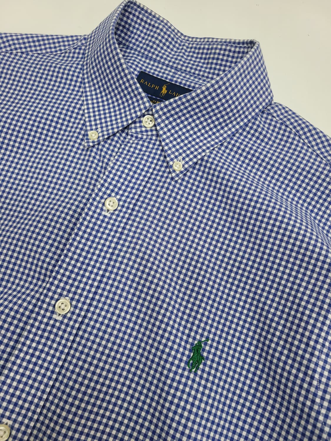 POLO 폴로 랄프로렌 슬림핏 스트라이프 셔츠/남 L (180/100A) 상품이미지4