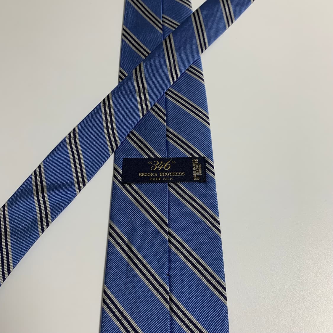 브룩스브라더스 스트라이프 명품넥타이 100실크 8cm A등급 상품이미지5