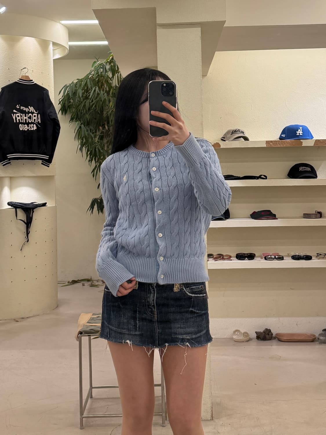 폴로 랄프로렌 신혈 포니 라운드넥 케이블 가디건 U318 상품이미지1