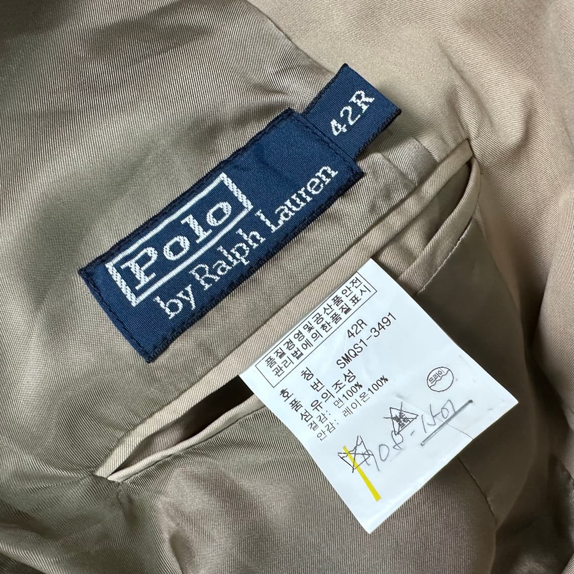 폴로 랄프로렌 베이지 2B 스포츠 자켓 상품이미지6