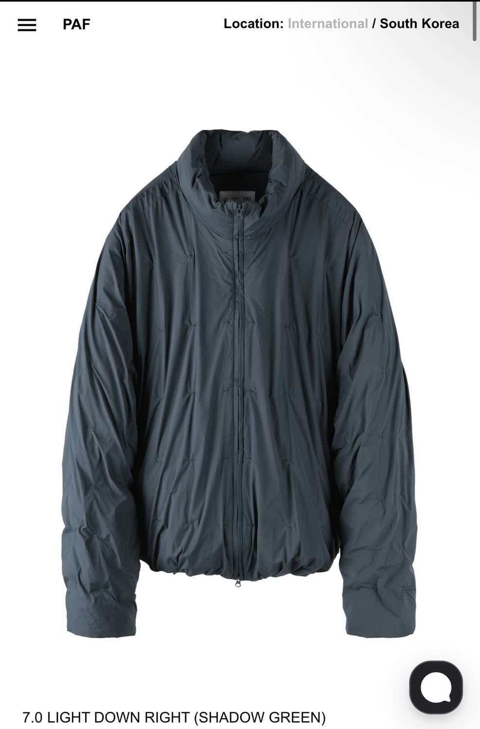 7.0 light down light (shadow green) m  상품이미지1
