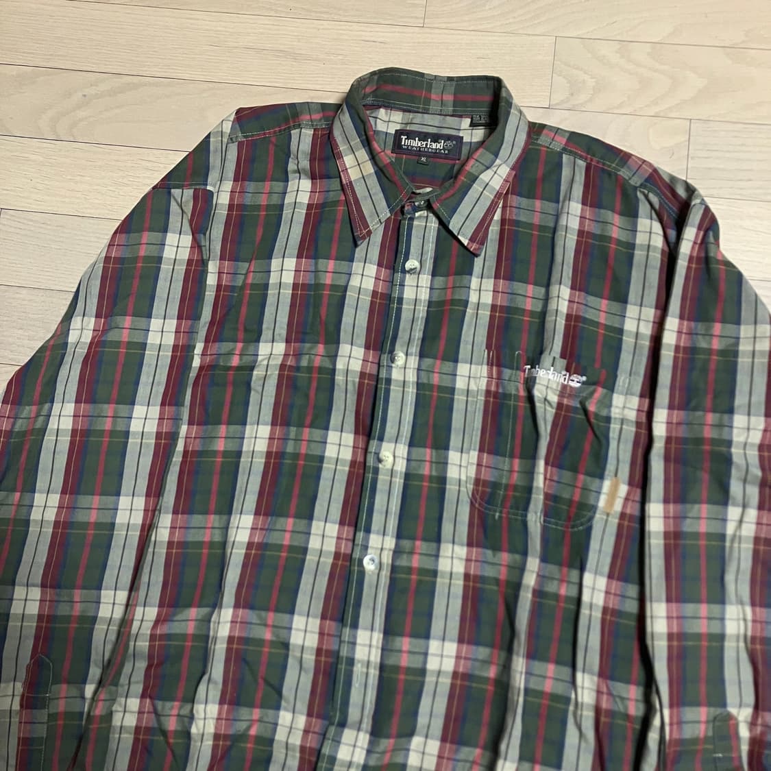 팀버랜드 XL 체크셔츠 상품이미지3
