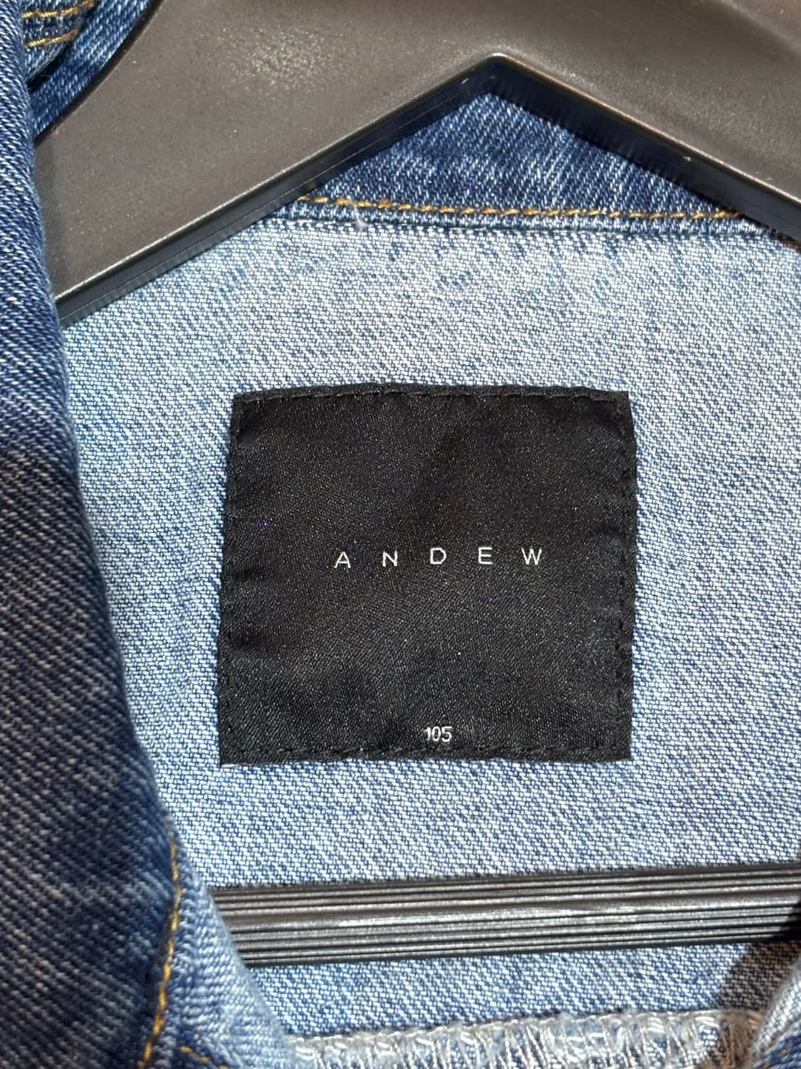 ANDEW 앤듀 데님 청자켓 105사이즈 상품이미지5