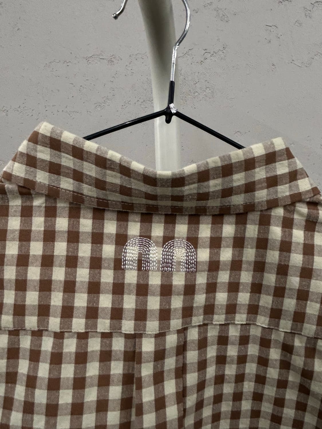 NOT NEW 브라운 체크 셔츠 상품이미지5