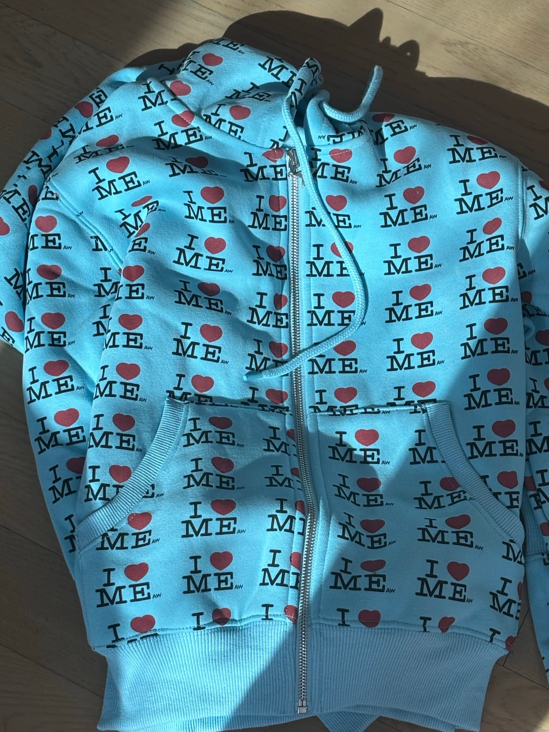 애슐리 윌리엄스 아이러브미 크롭 후드집업 S 상품이미지2