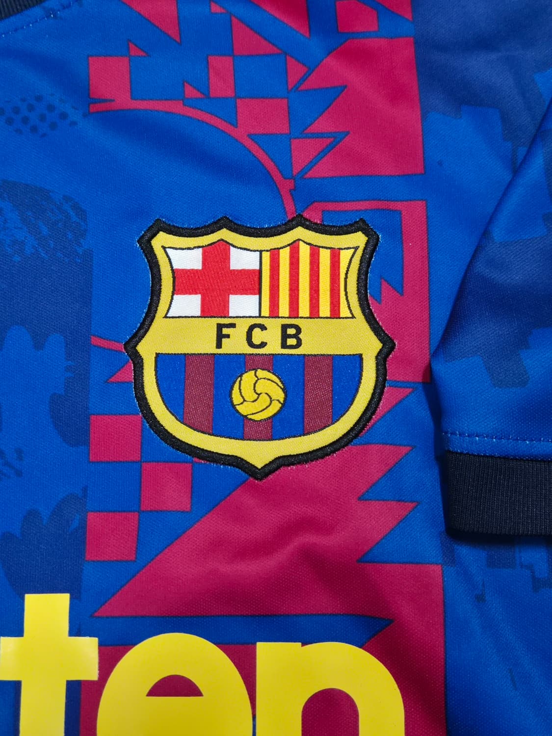 21-22시즌 바르셀로나 써드 페드리 유니폼 M 레플리카 상품이미지4