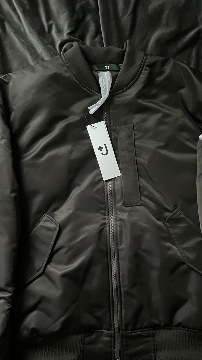 택포 새상품 유니클로 질샌더 +J MA-1 그레이 L 상품이미지2