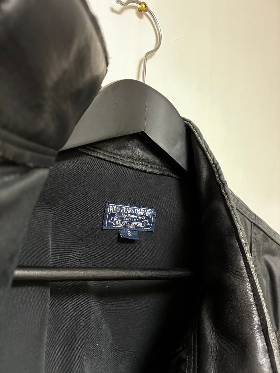 폴로 진스 블랙 코팅 모토자켓 상품이미지5