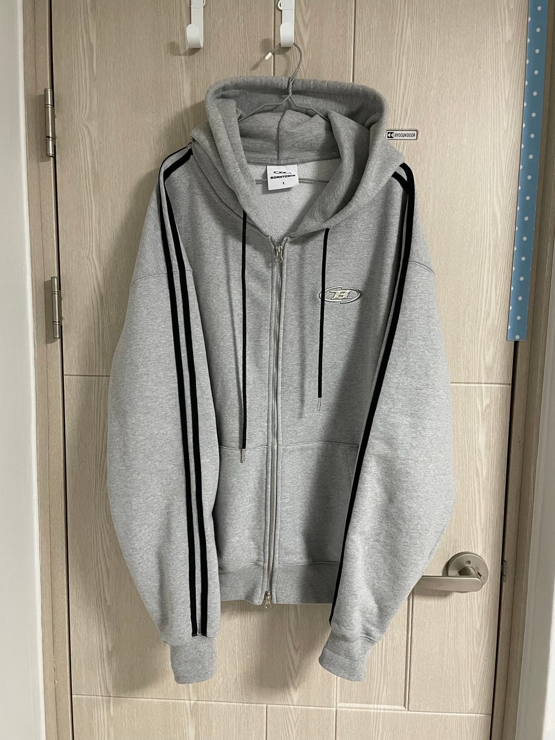 [1]본투윈 크롬 트랙라인 후드집업 상품이미지1