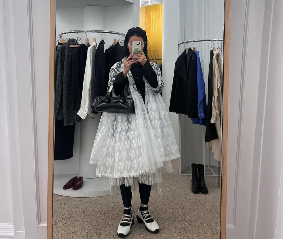 꼼데가르송 꼼데가르송 플라워 레이스 셔츠 상품이미지1