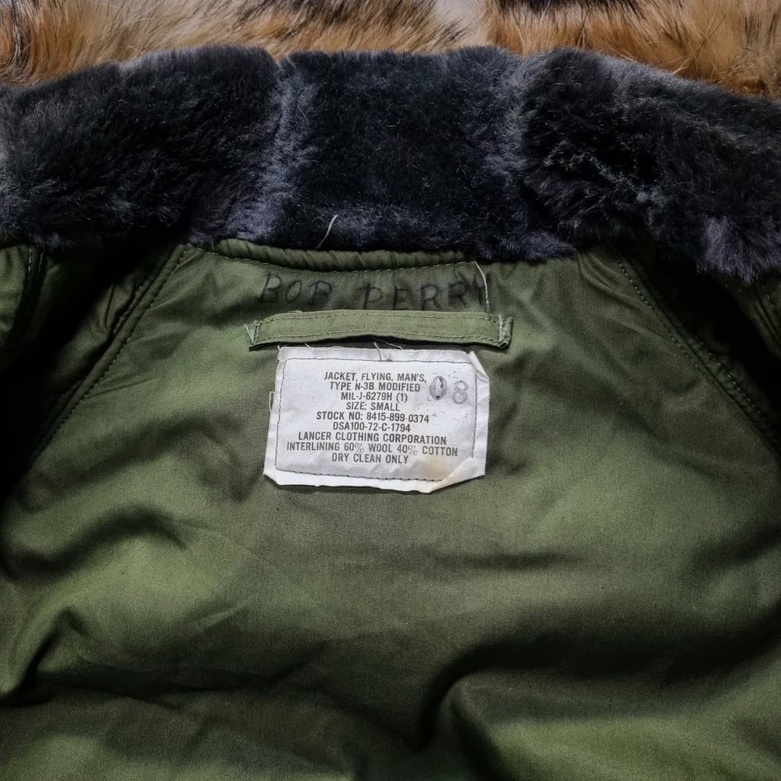 60s USAF 랜서 클로딩 모디파이드 N-3B 파카 상품이미지8
