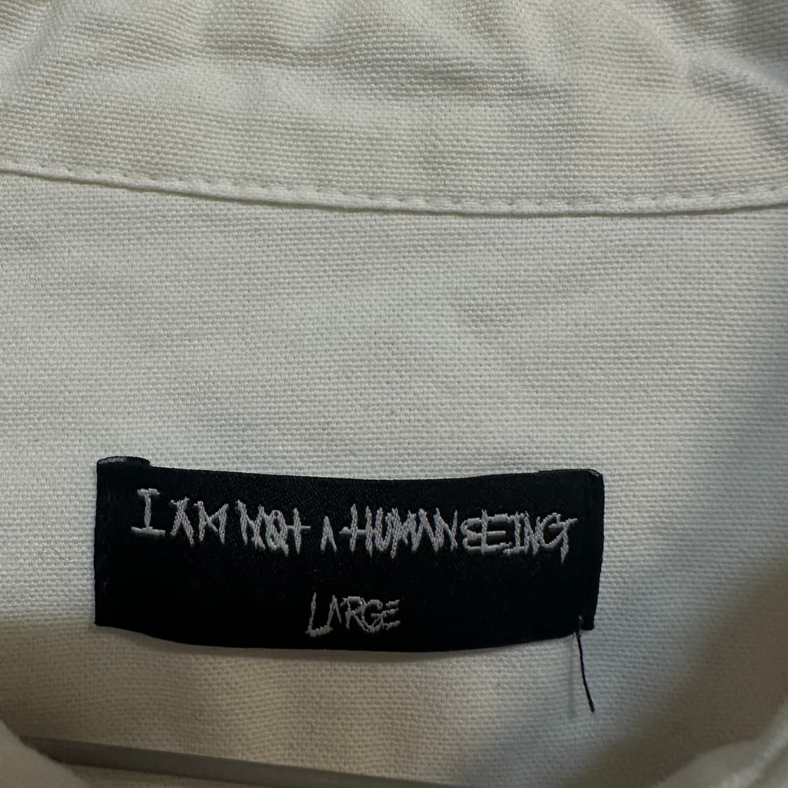 I am not a human begin 해골셔츠 L 상품이미지2