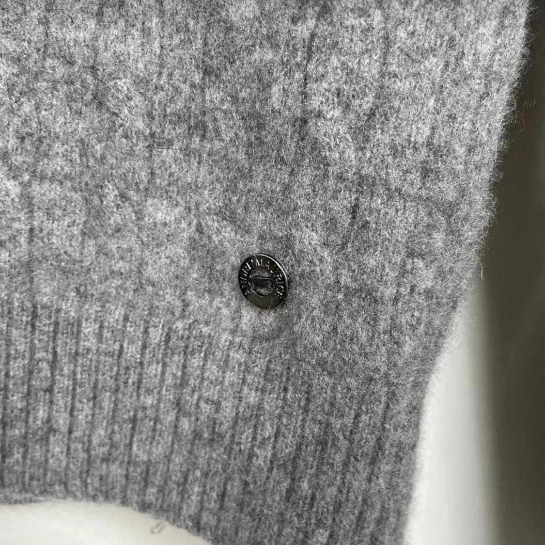 안드레모리스 Andre Maurice 캐시미어100 목폴라 니트 S 상품이미지4
