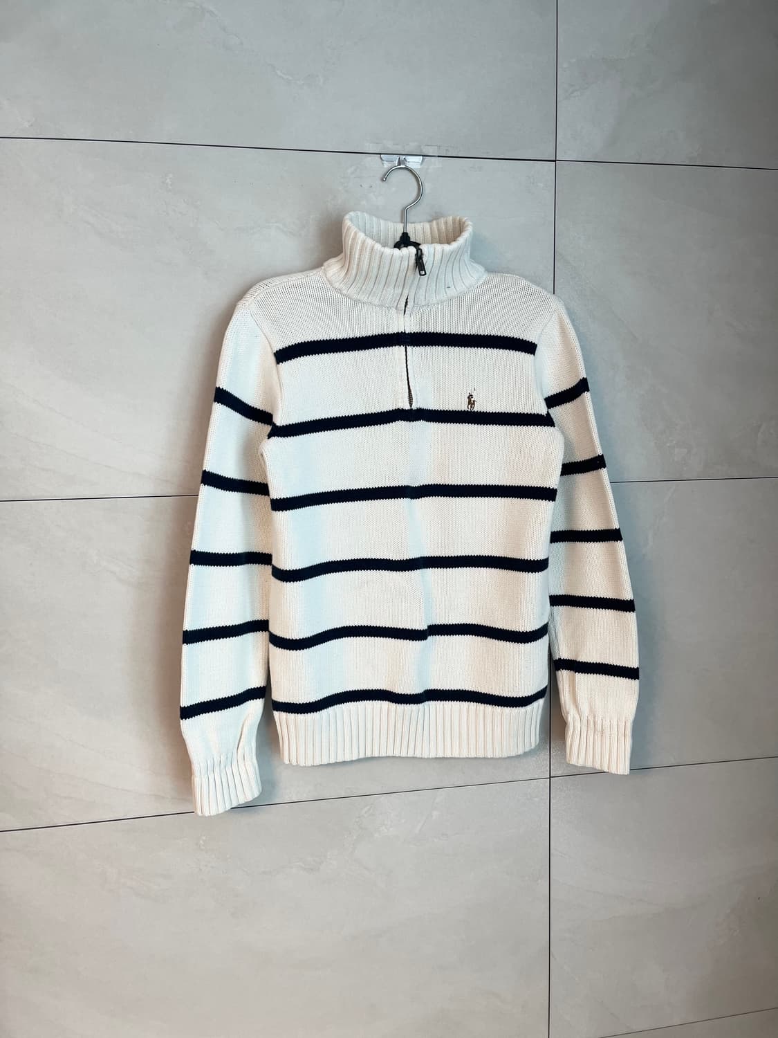 폴로 랄프로렌 포니 스트라이프 하프집업 니트 [L] 상품이미지2