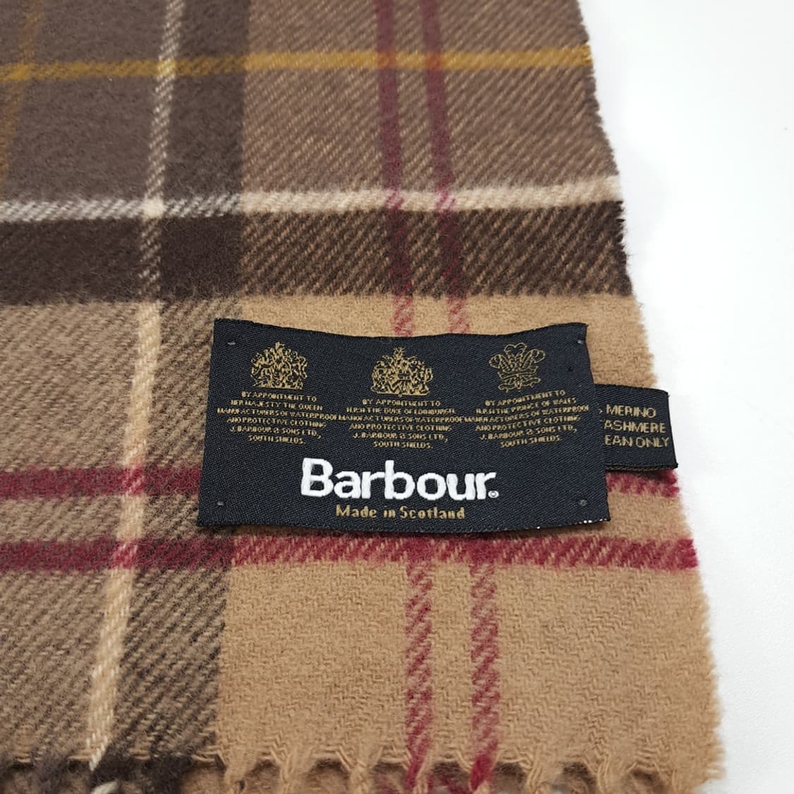 MX486 바버 90s 영국판 울캐시미어 클래식타탄 머플러 목도리 상품이미지4