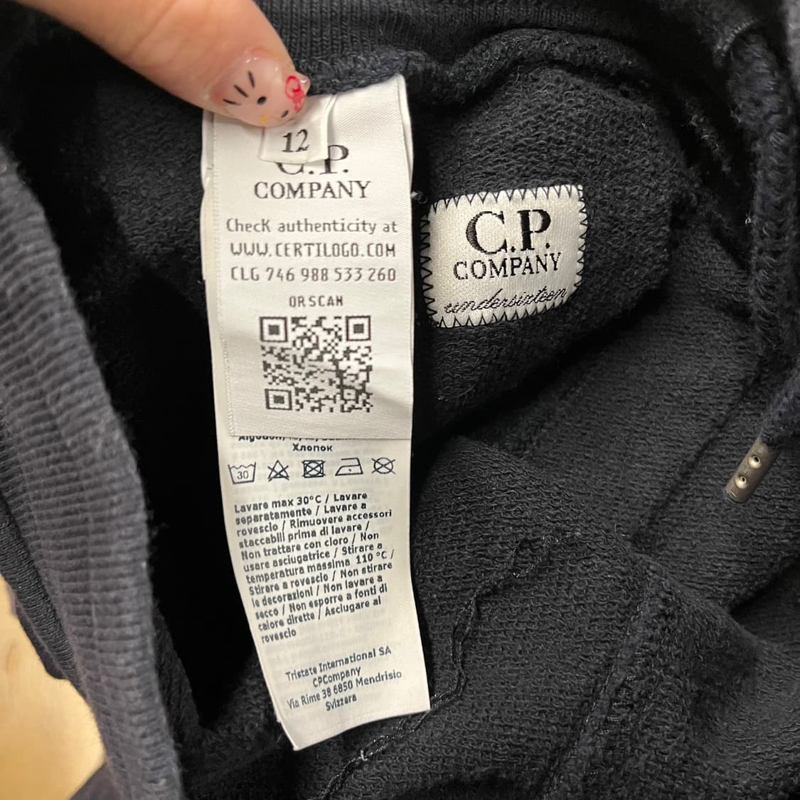 [정품] CP 컴퍼니 블랙 카고 조거팬츠 b8 상품이미지4